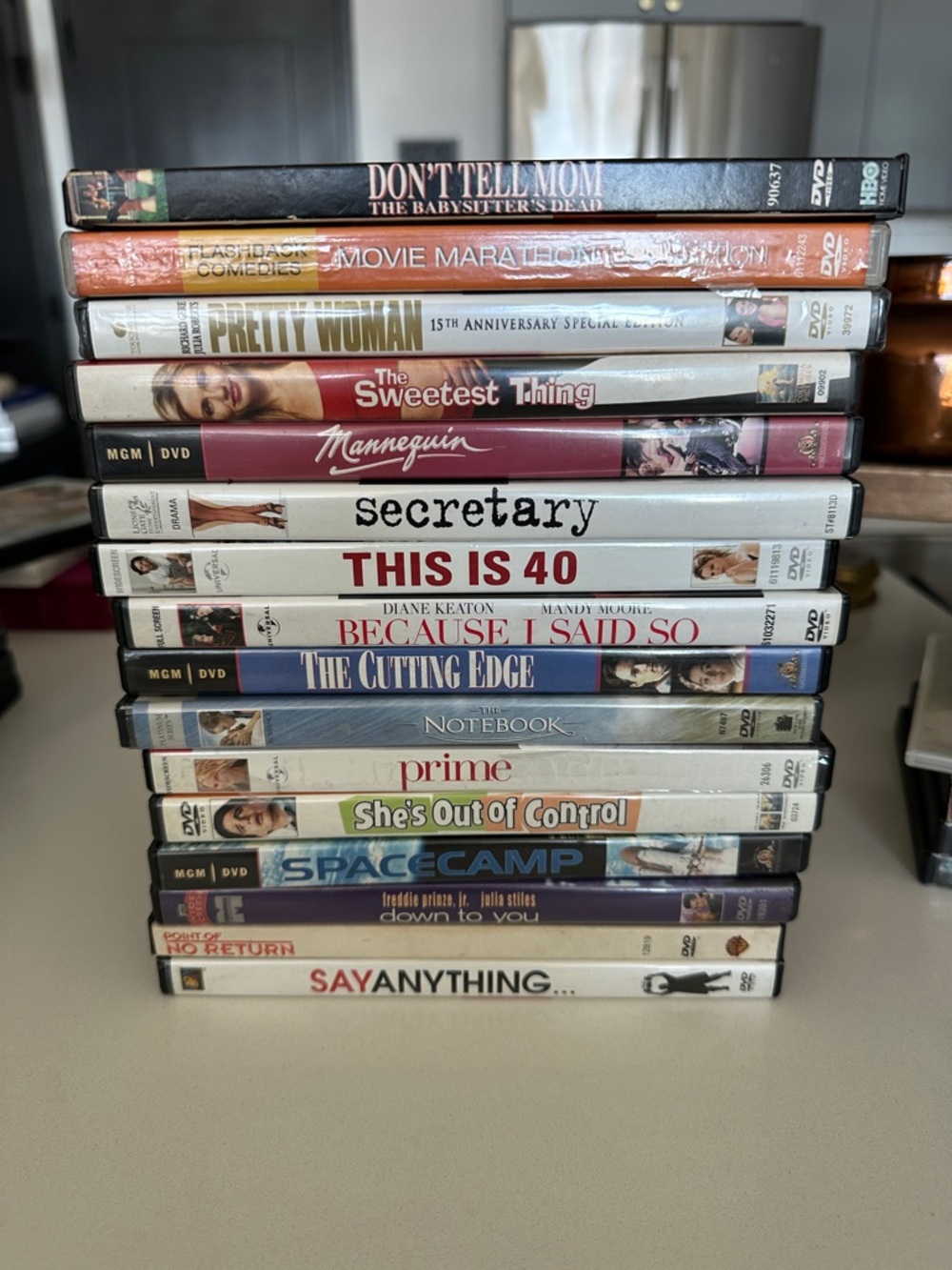Stack of Assorted DVD Movie Titles -16 In total